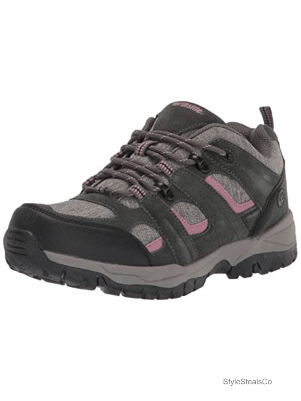 Women's Low Hiking Shoes Suede Nylon Abrasion Resistant Toe Guard Cushioned